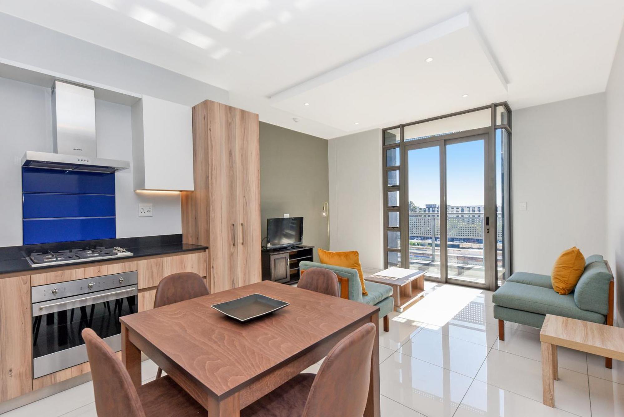 The Median Rosebank Luxury Apartment - Building With Generator 요하네스버그 외부 사진