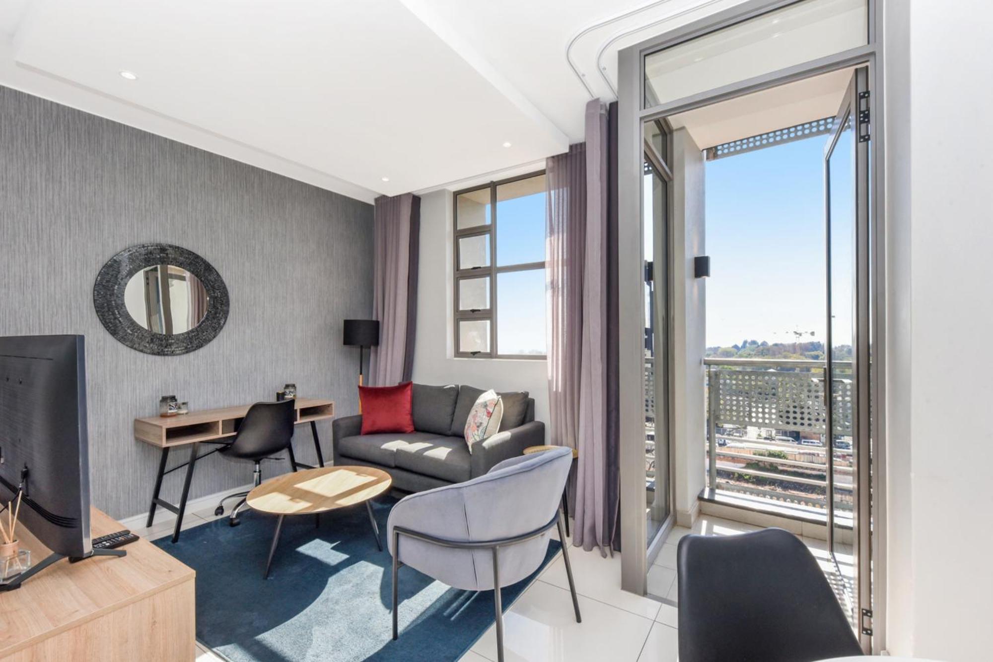 The Median Rosebank Luxury Apartment - Building With Generator 요하네스버그 외부 사진